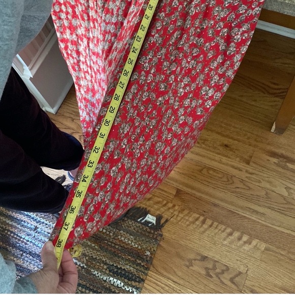 NATURAL LIFE Red Floral Midi Skirt - Picture 8 of 8